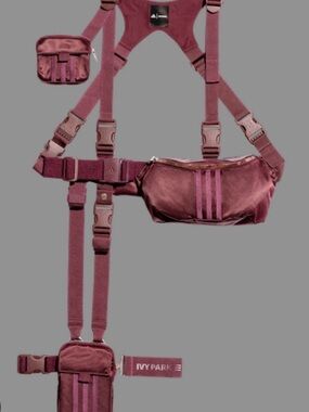 Adidas x Ivy Park Harness Utility Bag Burgundy NEW Beyoncé Rare